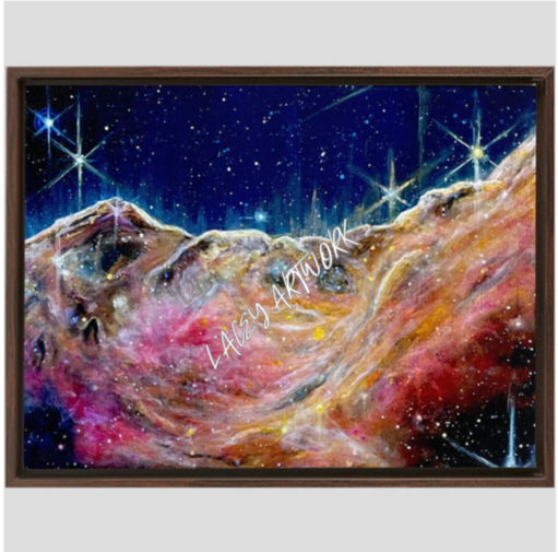 Carina Nebula Print on Stretched Canvas- FRAMED